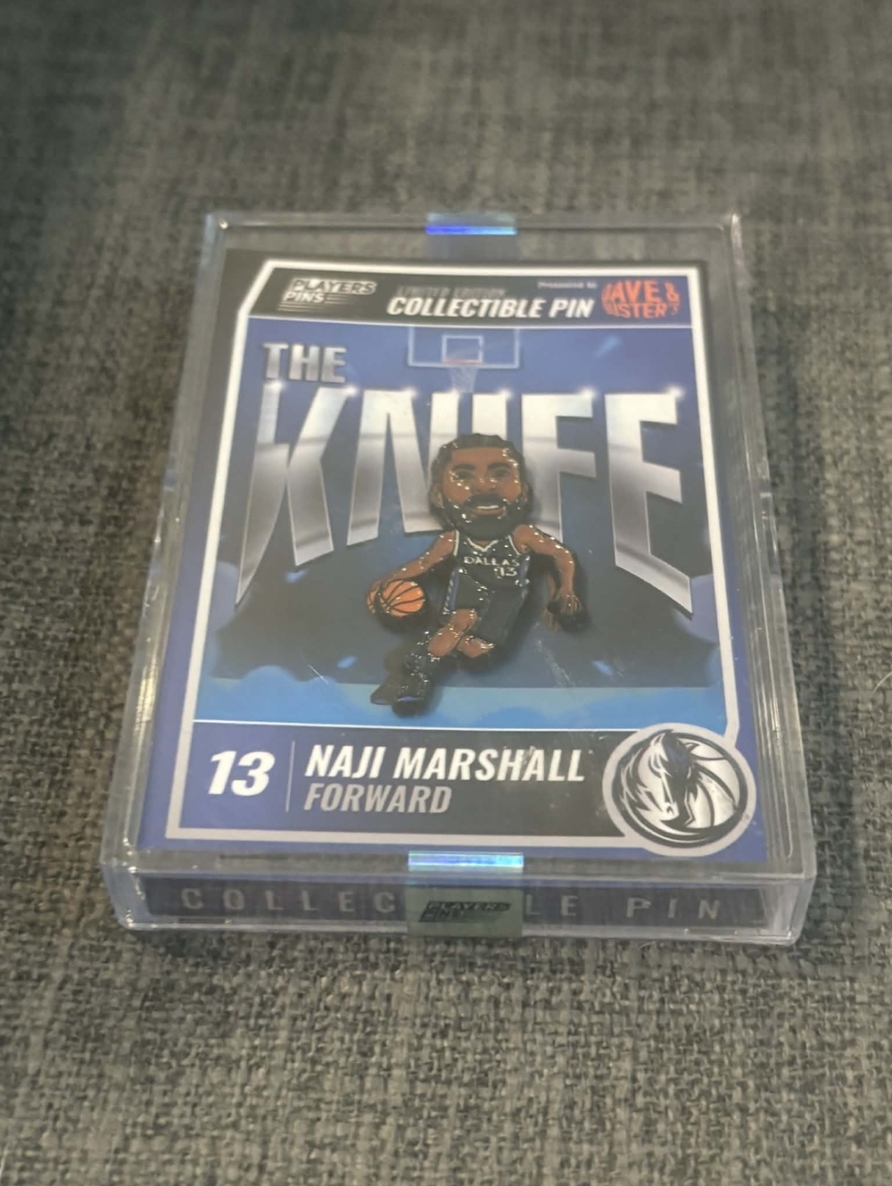 Dallas Mavericks NBA Naji Marshall #13 Limited Edition Collectible Pin SGA